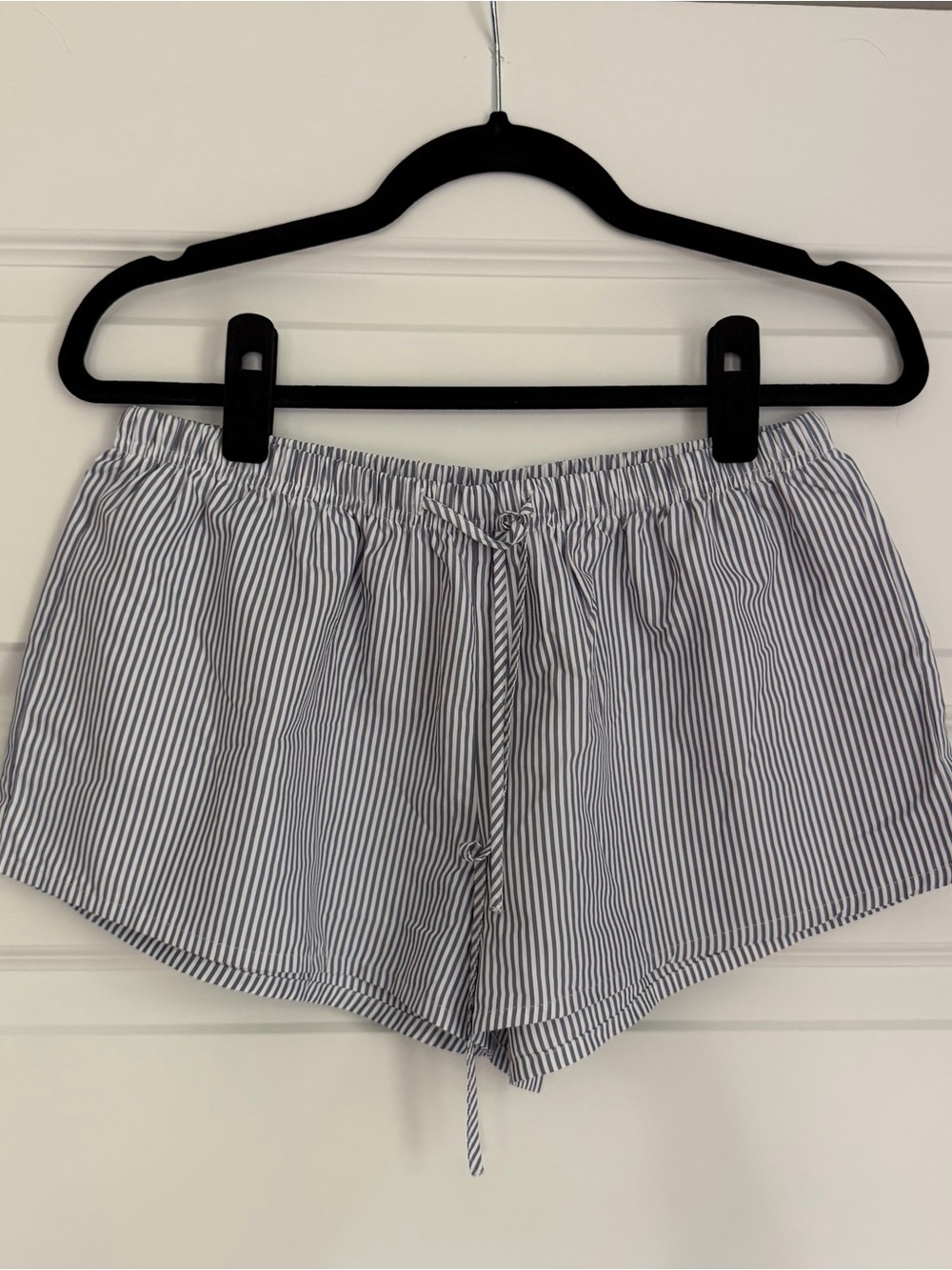 NWOT More To Come Striped Drawstring Shorts - Blue & White